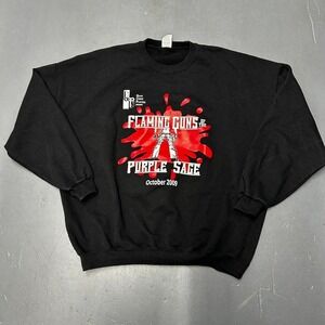 Vintage 2000s Flaming guns of the purple sage musical play graphic crewneck